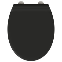 Produktbild för Toalettstol Svart 45,5 x 37,5 x 3,8 cm Duroplast