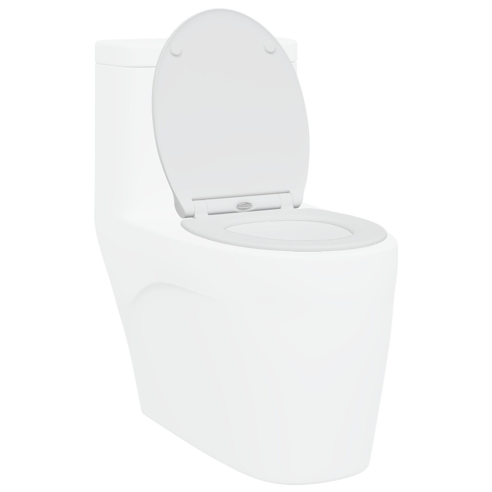 Produktbild för Toalettstol Vit 45,5 x 37,5 x 3,8 cm Duroplast