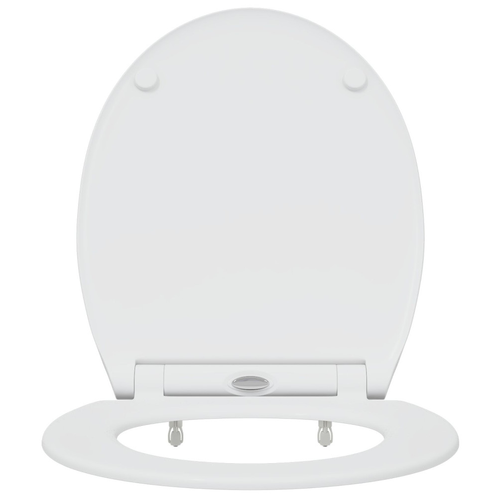 Produktbild för Toalettstol Vit 45,5 x 37,5 x 3,8 cm Duroplast