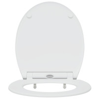 Produktbild för Toalettstol Vit 45,5 x 37,5 x 3,8 cm Duroplast