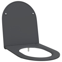 Produktbild för Toalettstol Antracit 47 x 36 x 3,4 cm Duroplast
