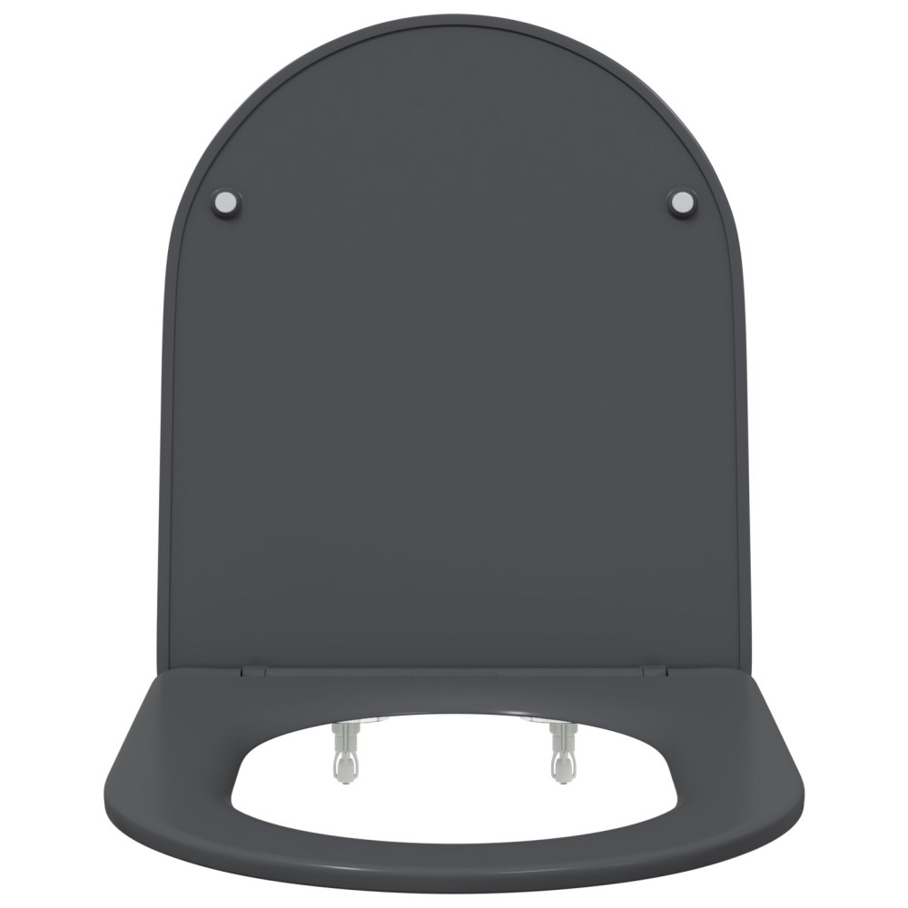 Produktbild för Toalettstol Antracit 47 x 36 x 3,4 cm Duroplast