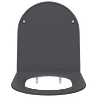 Produktbild för Toalettstol Antracit 47 x 36 x 3,4 cm Duroplast
