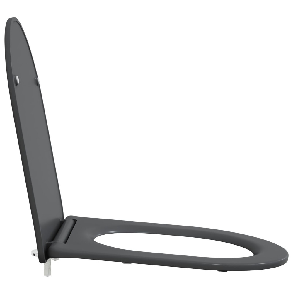 Produktbild för Toalettstol Antracit 47 x 36 x 3,4 cm Duroplast