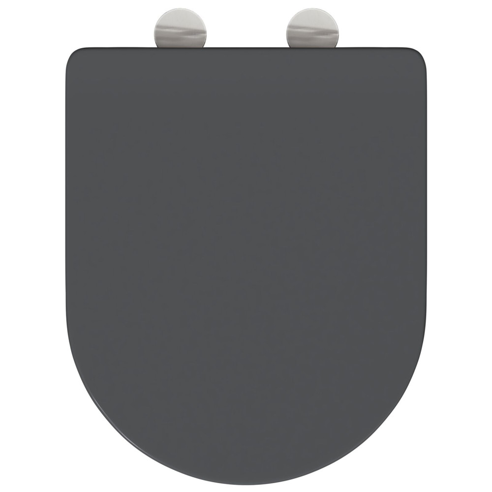 Produktbild för Toalettstol Antracit 47 x 36 x 3,4 cm Duroplast