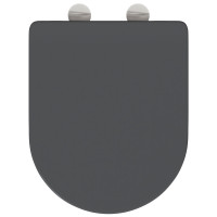 Produktbild för Toalettstol Antracit 47 x 36 x 3,4 cm Duroplast