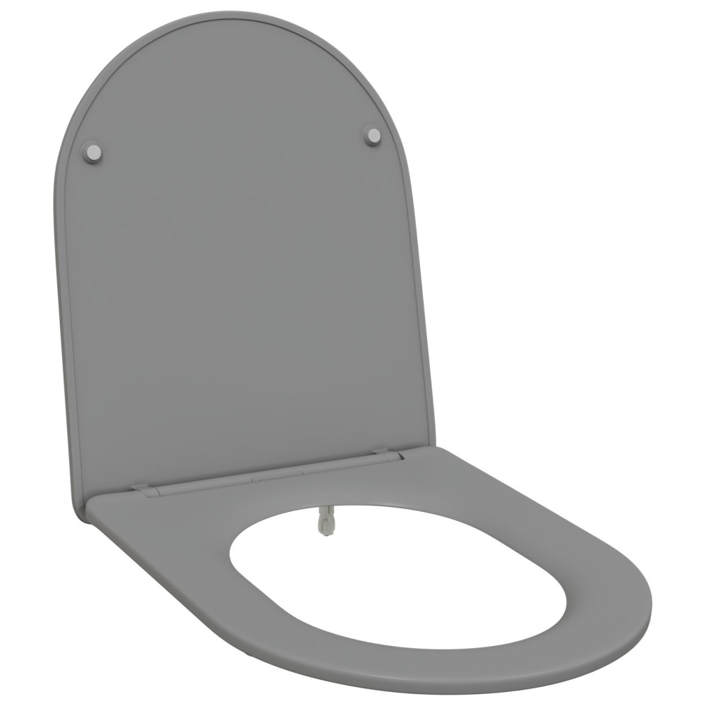 Produktbild för Toalettstol Grå 47 x 36 x 3,4 cm Duroplast