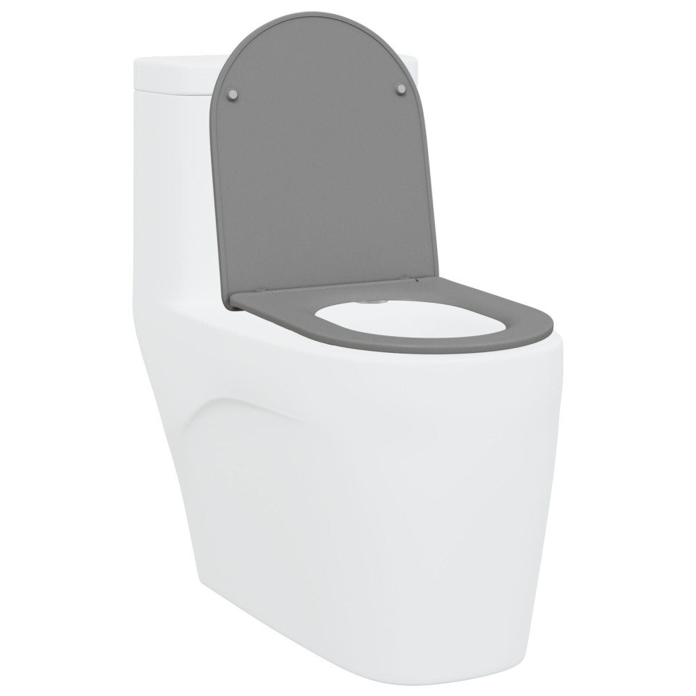 Produktbild för Toalettstol Grå 47 x 36 x 3,4 cm Duroplast