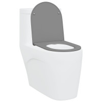 Produktbild för Toalettstol Grå 47 x 36 x 3,4 cm Duroplast