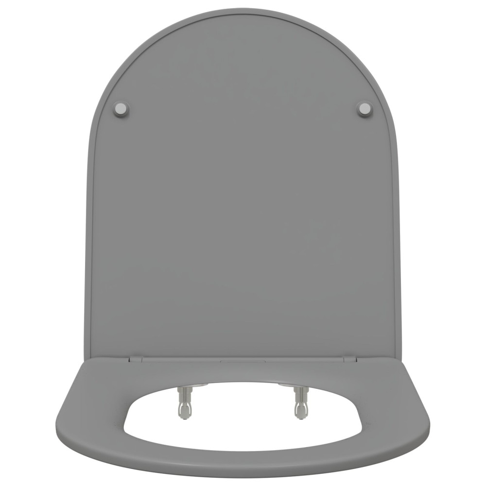 Produktbild för Toalettstol Grå 47 x 36 x 3,4 cm Duroplast