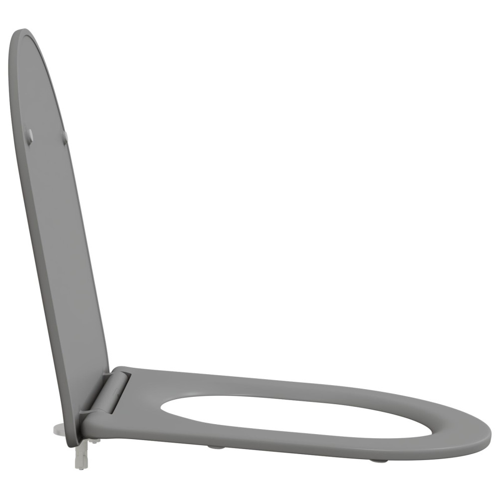 Produktbild för Toalettstol Grå 47 x 36 x 3,4 cm Duroplast