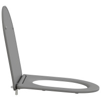 Produktbild för Toalettstol Grå 47 x 36 x 3,4 cm Duroplast