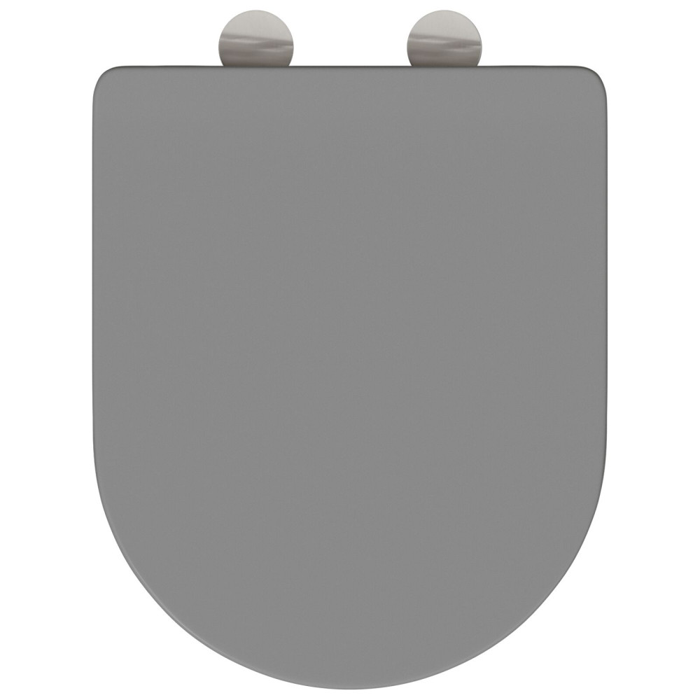 Produktbild för Toalettstol Grå 47 x 36 x 3,4 cm Duroplast