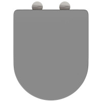 Produktbild för Toalettstol Grå 47 x 36 x 3,4 cm Duroplast