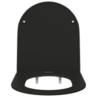 Produktbild för Toalettstol Svart 47 x 36 x 3,4 cm Duroplast