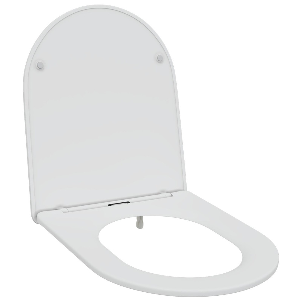 Produktbild för Toalettstol Vit 47 x 36 x 3,4 cm Duroplast