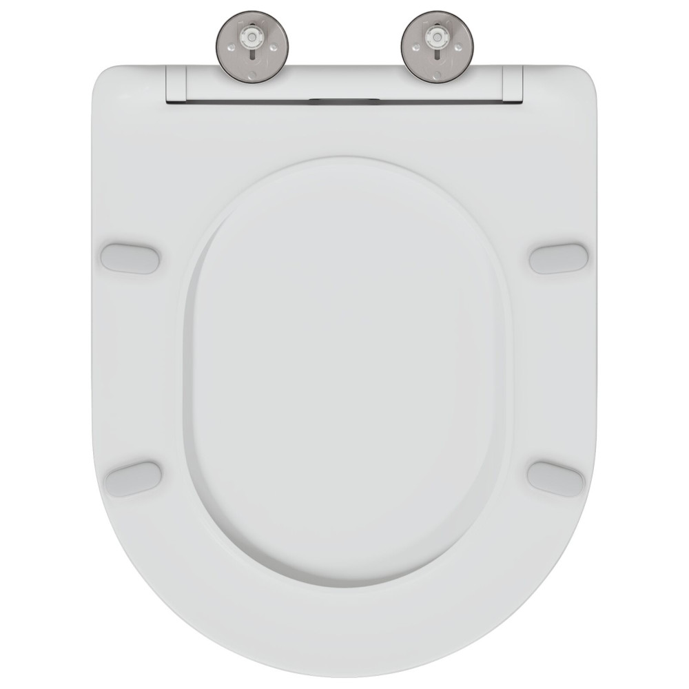 Produktbild för Toalettstol Vit 47 x 36 x 3,4 cm Duroplast