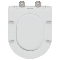 Produktbild för Toalettstol Vit 47 x 36 x 3,4 cm Duroplast