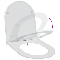 Produktbild för Toalettstol Vit 47 x 36 x 3,4 cm Duroplast