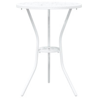 Produktbild för Trädgårds Bistro Set 3 pcs Vit Aluminium