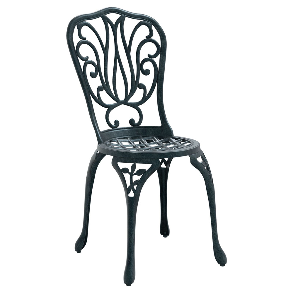 Produktbild för Trädgårds Bistro Set 3 pcs Grön Aluminium