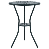 Produktbild för Trädgårds Bistro Set 3 pcs Grön Aluminium