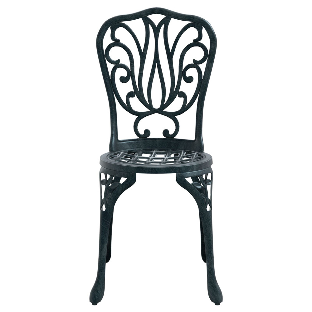 Produktbild för Trädgårds Bistro Set 3 pcs Grön Aluminium