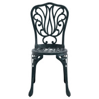 Produktbild för Trädgårds Bistro Set 3 pcs Grön Aluminium
