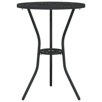 Produktbild för Trädgårds Bistro Set 3 pcs Svart Aluminium