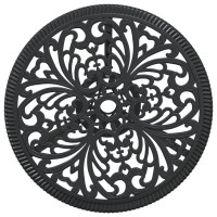 Produktbild för Trädgårds Bistro Set 3 pcs Svart Aluminium