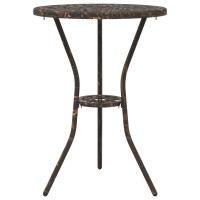 Produktbild för Trädgårds Bistro Set 3 pcs Brons Aluminium