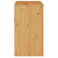 Produktbild för Sideboard med låda Drammen Ek 79 x 43 x 75.5 cm Massivt tallträ