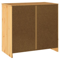 Produktbild för Sideboard med låda Drammen Ek 79 x 43 x 75.5 cm Massivt tallträ