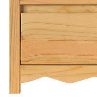 Produktbild för TV-skåp med låda Drammen Ek 99 x 43 x 55 cm Massivt tallträ
