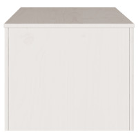 Produktbild för Kaffeebord med låda Drammen Vit 99 x 55 x 45 cm Massiv furu