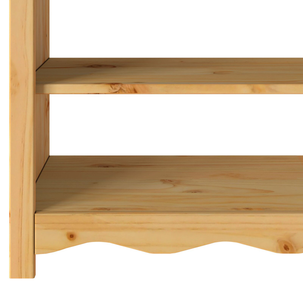 Produktbild för Konsolbord med låda Drammen Ek 89,5 x 37 x 73 cm Massiv furu
