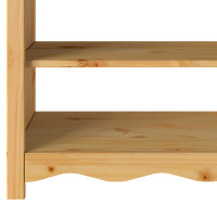 Produktbild för Konsolbord med låda Drammen Ek 89,5 x 37 x 73 cm Massiv furu