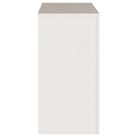 Produktbild för Konsolbord med låda Drammen Vit 89,5 x 37 x 73 cm Massiv furu