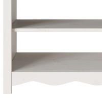 Produktbild för Konsolbord med låda Drammen Vit 89,5 x 37 x 73 cm Massiv furu