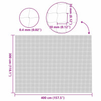 Produktbild för Katnät transparent 4x3 m nylon