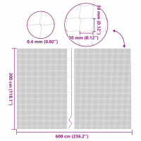 Produktbild för Katnät transparent 6x3 m nylon