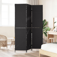 Produktbild för Rumsavskiljare Svart 146 x 180 cm konstrotting