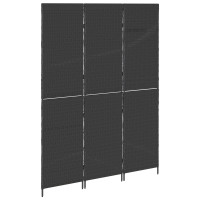 Produktbild för Rumsavskiljare Svart 146 x 180 cm konstrotting