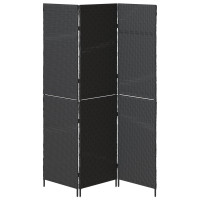 Produktbild för Rumsavskiljare Svart 146 x 180 cm konstrotting