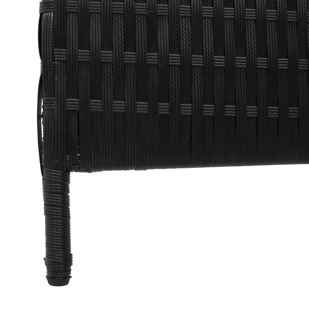 Produktbild för Rumsavskiljare Svart 146 x 180 cm konstrotting