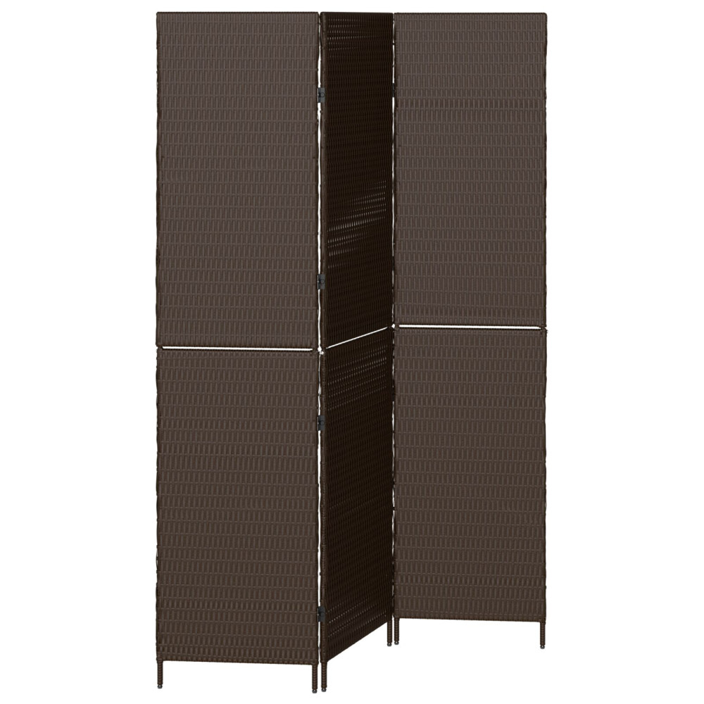 Produktbild för Rumsavskiljare Brun 146 x 180 cm konstrotting