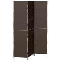 Produktbild för Rumsavskiljare Brun 146 x 180 cm konstrotting