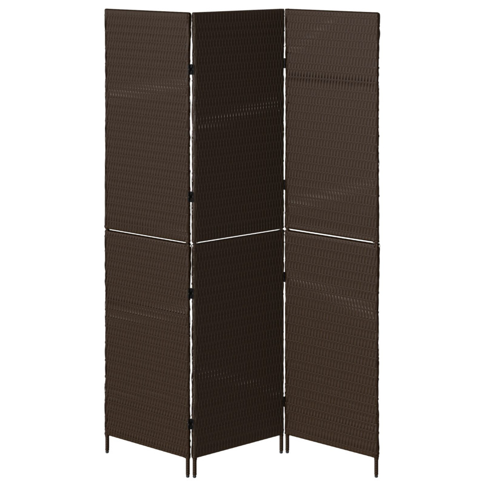 Produktbild för Rumsavskiljare Brun 146 x 180 cm konstrotting