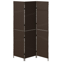 Produktbild för Rumsavskiljare Brun 146 x 180 cm konstrotting
