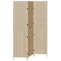 Produktbild för Rumsavskiljare Beige 147 x 180 cm konstrotting